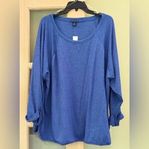 Westbound Blue Long Sleeve Top